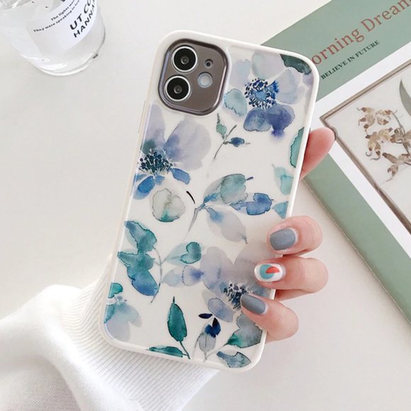 NEW iPhone 12/11/Pro/Max Watercolor Flowers case - Picture 5 of 11